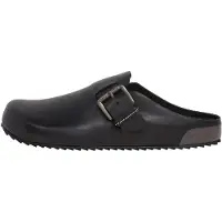 Pepe Jeans pour homme. PMS900001 Sabots en cuir Corby noir (40), Plat, Aucun, Casuel