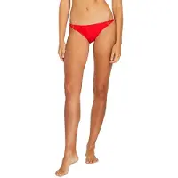 Volcom Simply Solid Full Bikini Bottom Orange S Femme