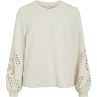 Vila Sweat-shirt 'VISandy' écru