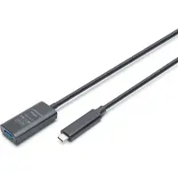 Digitus Da-73113 Usb-a To Usb-c Cable 5 M Argenté
