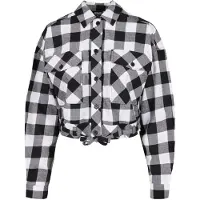 Urban Classics Oversized Check Long Sleeve Shirt Noir 3XL Femme
