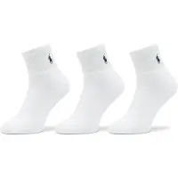 Ralph Lauren Chaussettes 'QUARTER' noir / blanc