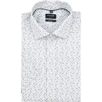 Olymp Luxor Shirt Print Olive