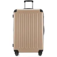 Hauptstadtkoffer - Spree Grande valise extensible XL Trolley Bagage de soute, Check-In Luggage Hardcase, Trolley de voyage 4 roulettes, TSA, 75cm, 119 L,Champagne