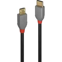 Lindy 36891 Câble USB 2.0 Type C/Micro-B Anthra Line M/M 1m