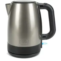 Black & Decker Bouilloire sans fil 1.7l 2200w inox/noir - - BXKE2201E -