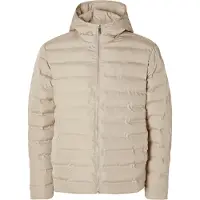 Selected Barry Quilted Hooded Jacket Pure Cashmere Beige