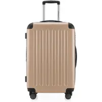 Hauptstadtkoffer Spree - Valise à roulettes 65 cm avec extension, valise rigide, valise enregistrée 20 kg 4 roulettes, valise rigide TSA, 74 L, champagne