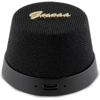 GUESS Głośnik Bluetooth Guwsc3Alsmkspeaker Stand Czarny/Black Magnetic Script Metal