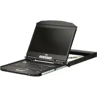 Aten CL3700NW SL Courte profondeur Single Rail 18,5" LCD Console (USB HDMI), SL-Layout