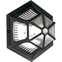 Elstead Lighting Lampe murale et plafonnière d'extérieur noire E27 60 W Parish Elstead