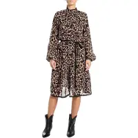 Replay W9113.000.74994 Long Sleeve Midi Dress Multicolore S Femme