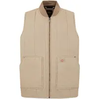 Dickies Quilted Canvas Gilet Beige M Hommes Beige M