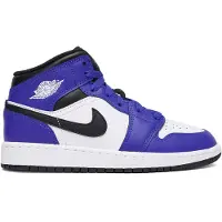 Jordan 1 Mid, coloris Game Royal, White et Black (taille enfant/adolescent - GS) - Pointure européenne 37,5