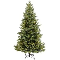 Everlands Sapin de Genève illuminé d116h180c vert/blanc - Everlands