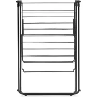 Brabantia Sèchoir à linge HangOn 20 m avec barre Noir mat