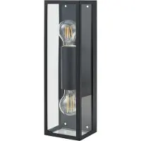 Eglo Applique murale Amezola 2 flammes noir
