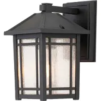 QUOIZEL Applique murale d'extérieur noire E27 60 W Cedar Point