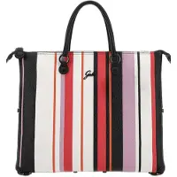 Gabs Cuir sac à épaule G3 Plus Holiday Bag Toni Caldi + Nero + Fresia multicolore
