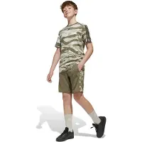 Adidas Seasonal Essentials Camo Sweat Shorts Vert 11-12 Years Enfants