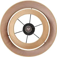 Eglo 44095, 1 ampoule, E27, IP20, Noir, Naturel