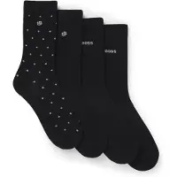 BOSS Chaussettes mélange de couleurs / noir