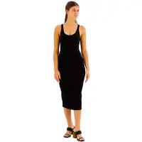 Armani Exchange Xw000820_af13729 Sleeveless Midi Dress Noir M Femme