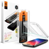 Spigen Protection d'écran en verre trempé GLAStR Privacy Applicator - lot de 1 pour Apple iPhone 17 Pro