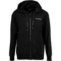 Armani Exchange pour femme. XW001452AF10830MC021 Sweat zippé à capuche noir (M), Casuel, Coton, Manche longue