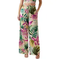 GUESS W5gb11wh9c2 Pantalon Palazzo Fit Multicolore S Femme Multicolore S