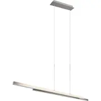 Reality Suspension LED - 110 x 150 cm - 2 feux - couleur nickel - métal - hauteur réglable