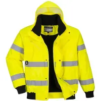Portwest Blouson Bomber HiVis 3en1 Jaune Fluo XXL