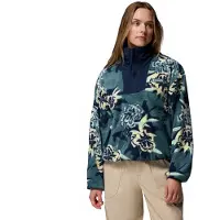 Columbia Sequoia Grove Printed Half Zip Fleece Bleu M Femme
