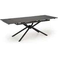 Halmar Table extensible VITORINO marbre noir / noir