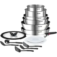 Tefal Ingenio Emotion - Batterie de cuisine - 15 pièces - Induction - Empilable - Poignée amovible