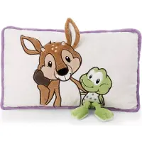 Nici Roebuck René Roebuck & Fridolin Frog Rectangular Cushion 43x25 Cm Violet Enfants