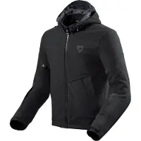 REV'IT! Veste textile Revit Afterburn H20 pour moto, noire, XL