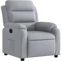 vidaXL Fauteuil relax gris clair Tissu