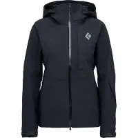 Black Diamond - Veste de ski de randonnée imperméable et respirante - W Recon Stretch Shell Black pour Femme en Nylon - Taille M - Noir