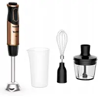 Tefal Mixeur plongeant 1000W 2pcs F. Métall. Mixb. Couteau à glace. Fouet à neige sw-cuivre