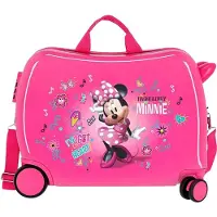 Disney pour homme/garçon. 23398E1 Valise pour cavalier Minnie Stickers 2 roues multidirectionnelles -38x55x20cm (OSFA), Casuel, Rose, Synthé