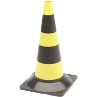 Perel CÔNE JAUNE/NOIR 50 cm