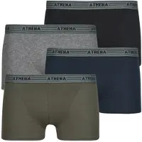 Athena Boxers BASIC COTON Pack de 4 hommes - Marine - EU S