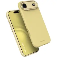Decoded Coque arrière en silicone antimicrobienne pour iPhone 17 Air, jaune Yuma