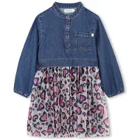 Billieblush U21299 Long Sleeve Dress Bleu 8 Years Fille