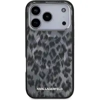 Karl Lagerfeld Iml Leopard Pattern Magsafe Iphone 17 Pro Phone Case Noir