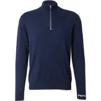 Pepe Jeans pour homme. PM7000012 Andre Mock Zipper Sweater navy (M), Casuel, Coton, Marine