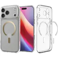 Spigen Coque Ultra Hybrid MagSafe pour Apple iPhone 17 Pro - Clear Gold