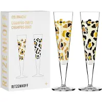 Ritzenhoff Goldnacht Champus-Duett (A. Vasconcelos) H25, Verres à vin, Multicolore