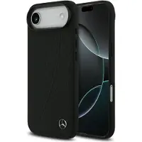 Mercedes Leather Large Laurel Leave Magsafe Iphone Air Phone Case Noir